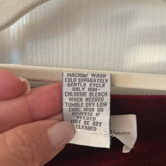 Soft Surroundings Velour V-Neck Dress (XL) - Picture 10 of 12